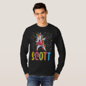 Dabbing Einhorn Scott T-Shirt (Vorne ganz)