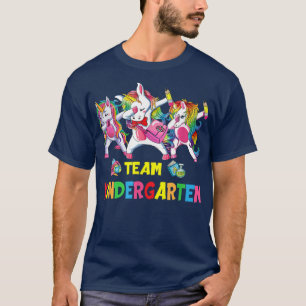 Dabbing Einhorn Team Kindergarten Lehrer Schüler  T-Shirt