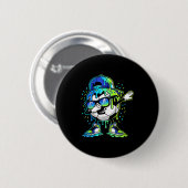 Dabbing Eiscreme Streusel Fußball Tropf Jungen Kin Button (Vorne & Hinten)