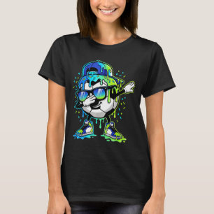 Dabbing Eiscreme Streusel Fußball Tropf Jungen Kin T-Shirt