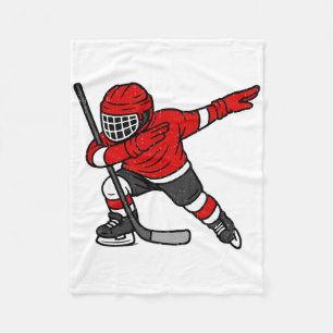 Dabbing Eishockeyspieler Sport Athlet Dab-Tanz Fleecedecke