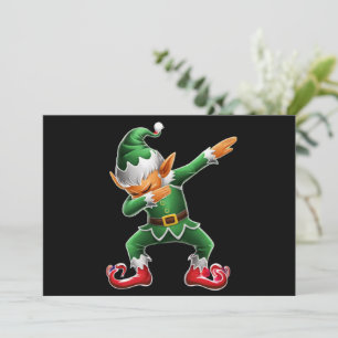 Dabbing Elf Kostüme Weihnachtsfeier Weihnachtsfeie Feiertagskarte