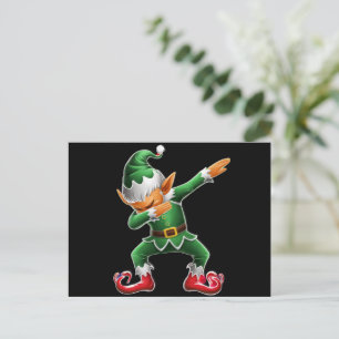 Dabbing Elf Kostüme Weihnachtsfeier Weihnachtsfeie Feiertagspostkarte