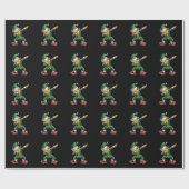 Dabbing Elf Kostüme Weihnachtsfeier Weihnachtsfeie Geschenkpapier (Flach)