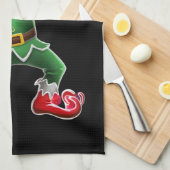 Dabbing Elf Kostüme Weihnachtsfeier Weihnachtsfeie Geschirrtuch (Viertel Falte)