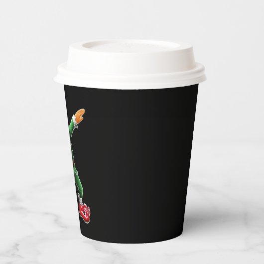 Dabbing Elf Kostüme Weihnachtsfeier Weihnachtsfeie Pappbecher (Links)