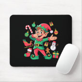 Dabbing Elf Santa Sleigh Snowman Funny Dabbing Chr Mousepad (Mit Mouse)