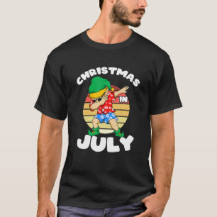 Dabbing Elf Xmas im Sommer Party Junge Weihnachten T-Shirt