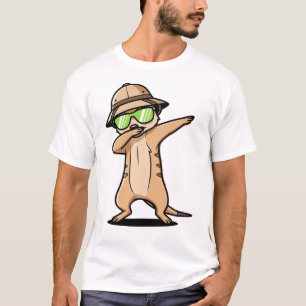 Dabbing Erdmännchen Lustig Süß Dab Tanz T-Shirt