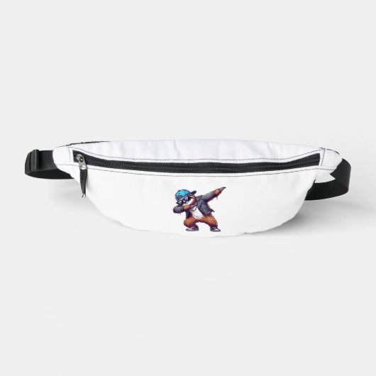Dabbing Faultier T-Shirt Bauchtasche (Vorderseite)