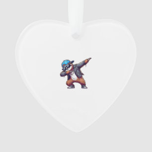 Dabbing Faultier T-Shirt Ornament