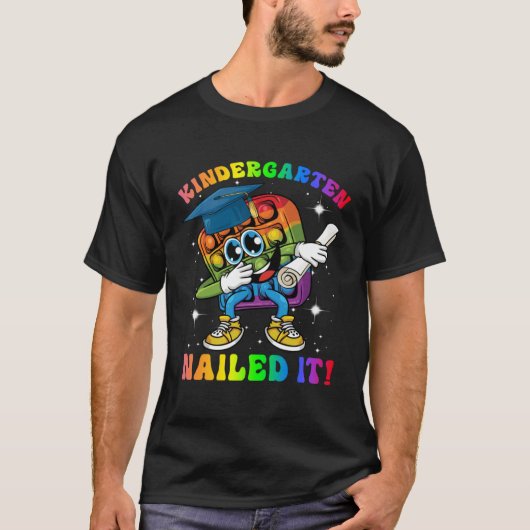 Dabbing Fidget Toy Kindergarten Nailed It Graduati T-Shirt (Vorderseite)