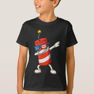 Dabbing Firecracker Funny 4. Juli Jungs Kinder die T-Shirt