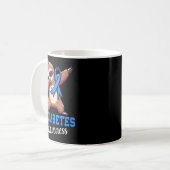 Dabbing Flatth Diabetes Awareness Typ 2 Diabetes B Kaffeetasse (Vorderseite Links)