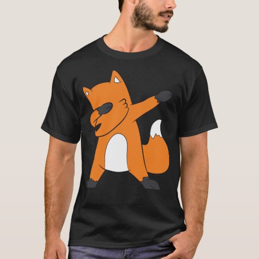 Dabbing Fox Funny Fox Dab T-Shirt (Vorderseite)