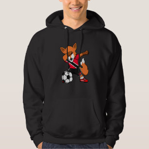 Dabbing Fox Trinidad und Tobago Soccer Fans Jersey Hoodie