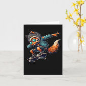 Dabbing Fox Wolf Halloween Trick oder Treat Boys M Karte (Gelbe Blume)