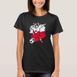 Dabbing Französisch Bulldog Grönland Soccer Fan Je T-Shirt