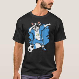 Dabbing Französisch Bulldog Guatemala Fußball Fan T-Shirt