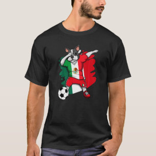 Dabbing French Bulldog Mexico Fußball Fans Jersey T-Shirt