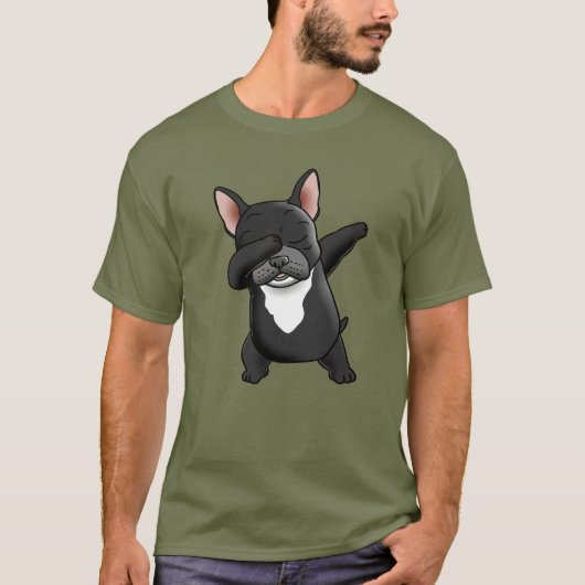 Dabbing French Bulldog T - Shirt (Vorderseite)