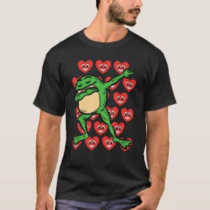 Dabbing Frog Valentinstag Alberne Gesichtspflege L T-Shirt