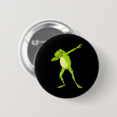 Dabbing-Frosch für Kinder-Jungs & Mädchen Lustige  Button (Vorne & Hinten)