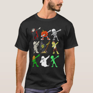 Dabbing Funny Skelett Zombie Vampire Ghost Dance T-Shirt