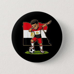 Dabbing Fußball Ägypten Trikot Junge Ägypter Junge Button