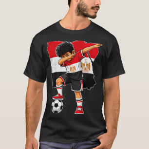 Dabbing Fußball Ägypten Trikot Junge Ägypter Junge T-Shirt
