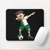 Dabbing Fußball Junge Algerien Fußball Fan Jersey Mousepad (Mit Mouse)