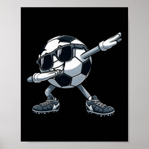 Dabbing Fußball Ll Lustiger Fußball Männer Jungen  Poster