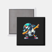 Dabbing Fußball Ll Spieler _2 Magnet (Vorderseite/Rückseite)