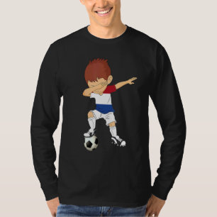 Dabbing Fußball Niederlande Niederländischer Fuß T-Shirt