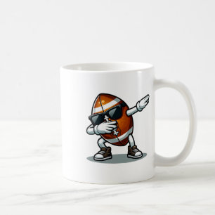 Dabbing Fußball-Shirt Vintage Retro-Bekleidung Uni Kaffeetasse