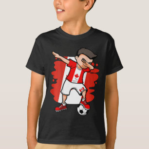 Dabbing Fußballjunge - Kanada Trikot Kanadischer F T-Shirt