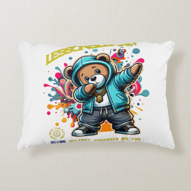 DABBING FUTURE LESSONS LEARN ACCENT PILLOW DEKOKISSEN (Vorderseite)