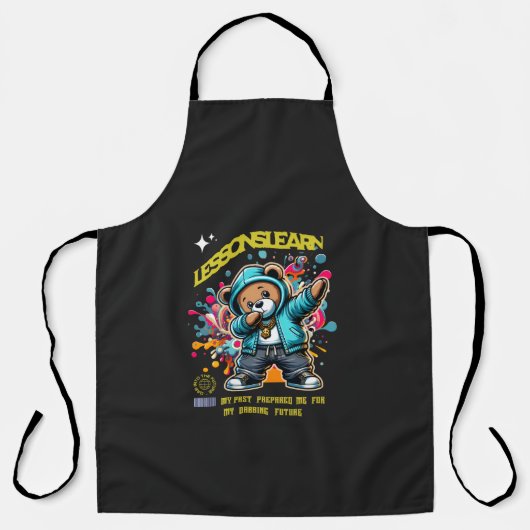 DABBING FUTURE LESSONS LEARN All-Over Print Apron Schürze (Vorderseite)
