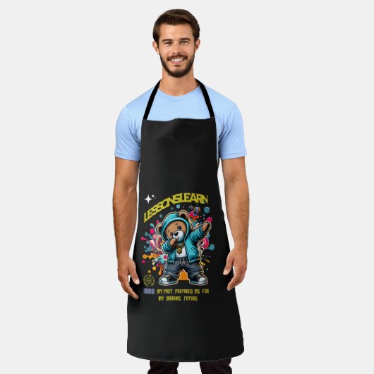 DABBING FUTURE LESSONS LEARN All-Over Print Apron Schürze (Getragen)