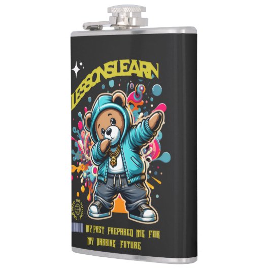 DABBING FUTURE Vinyl Wrapped Flask Flachmann (Links)