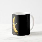 Dabbing Gelbe Banane ab Funny Dancing Frucht Kaffeetasse (VorderseiteRechts)