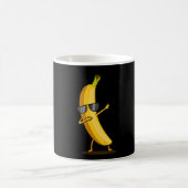 Dabbing Gelbe Banane ab Funny Dancing Frucht Kaffeetasse (Mittel)