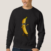 Dabbing Gelbe Banane ab Funny Dancing Frucht Sweatshirt (Vorderseite)