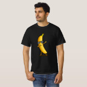 Dabbing Gelbe Banane ab Funny Dancing Frucht T-Shirt (Vorne ganz)