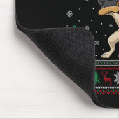Dabbing German Kurzhaar Weihnachtsmannmütze C Mousepad (Ecke)