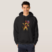 Dabbing German Shepherd 4th of July Boys Kids Amer Hoodie (Vorne ganz)