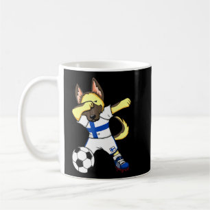 Dabbing German Shepherd Finland Soccer Fans Jersey Kaffeetasse