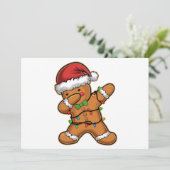 Dabbing Gingerbread Baum Weihnachten (Stehend Vorderseite)