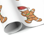 Dabbing Gingerbread Baum Weihnachten Geschenkpapier (Rolleneckpunkt)