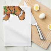 Dabbing Gingerbread Baum Weihnachten Geschirrtuch (Viertel Falte)